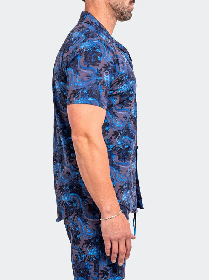Maceoo Short-Sleeve Shirt | Shirt BeachDragon Blue