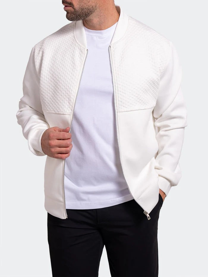 Maceoo Jacket | Bomber Resistance047 White