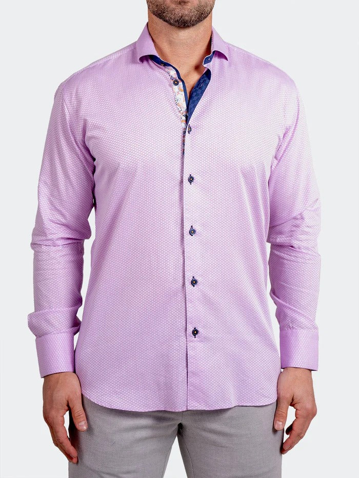 Maceoo Stretch Shirt | Eins Ascension0059 Pink