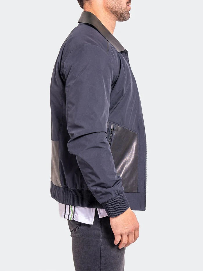 Maceoo Jacket | Leather Ascension0016 Blue