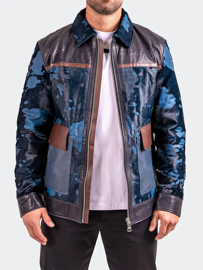 Maceoo Jacket | Leather Resistance1018 Black