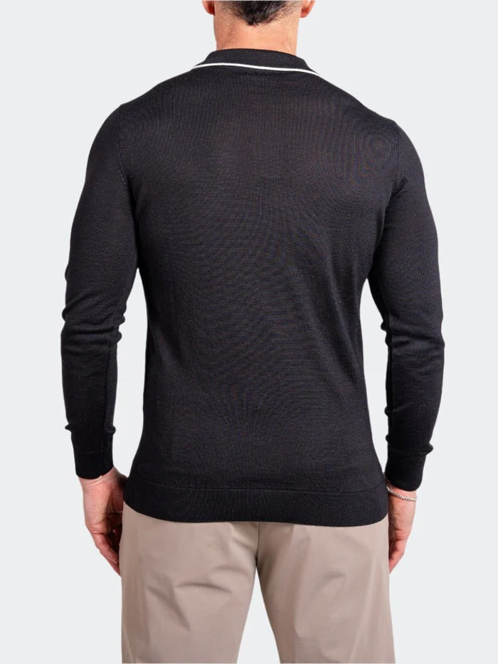 Maceoo Stretch Polos | Sweater KnittedPassion1 Black