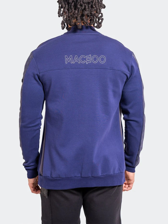 Maceoo Stretch Athletic Wear | Zipper Resistance64 Blue