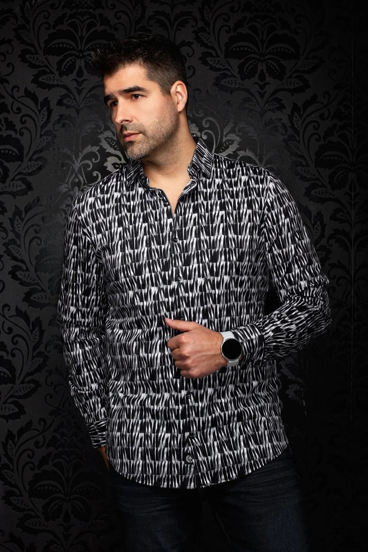Au Noir Stretch Shirt | Darian Black
