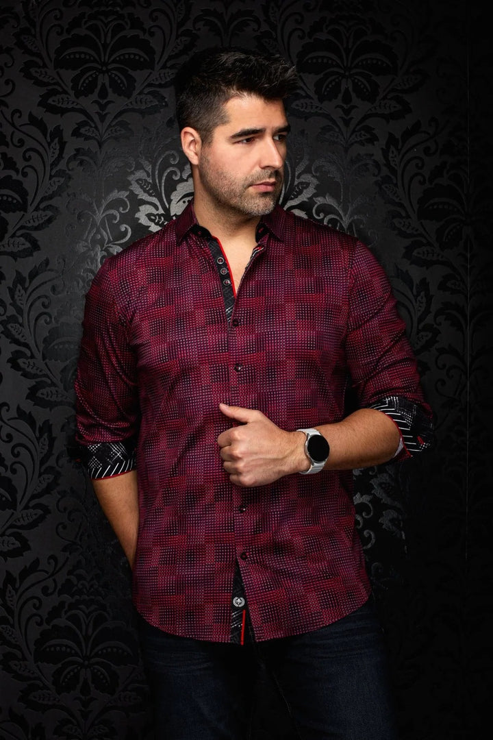 Au Noir Stretch Shirt | Aureus Red