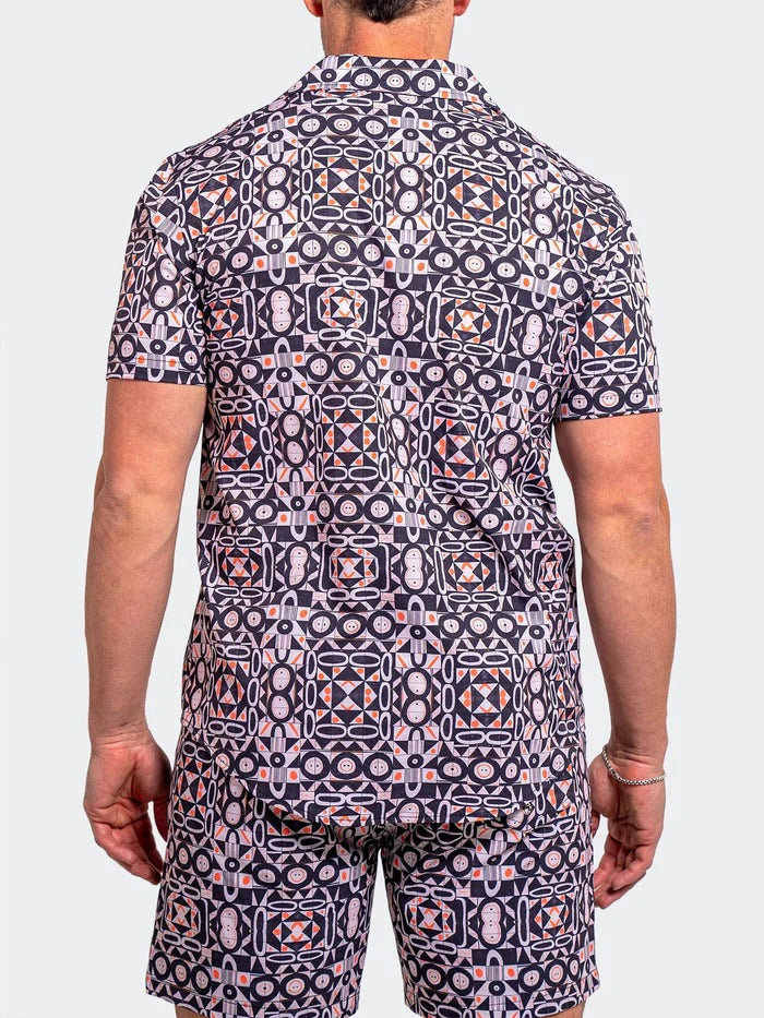 Maceoo Short-Sleeve Shirt | Shirt BeachTiles Black