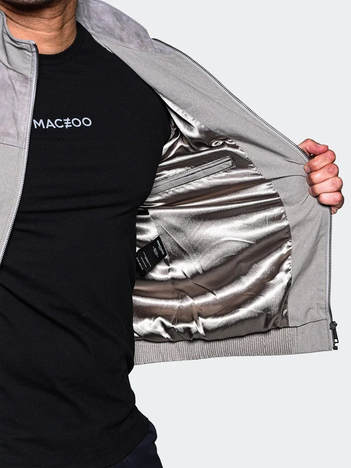 Maceoo Jacket | Bomber HalfCream Grey