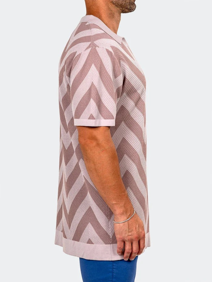 Maceoo Stretch Short-Sleeve Polos | Polo Knit Ascension0088 Grey