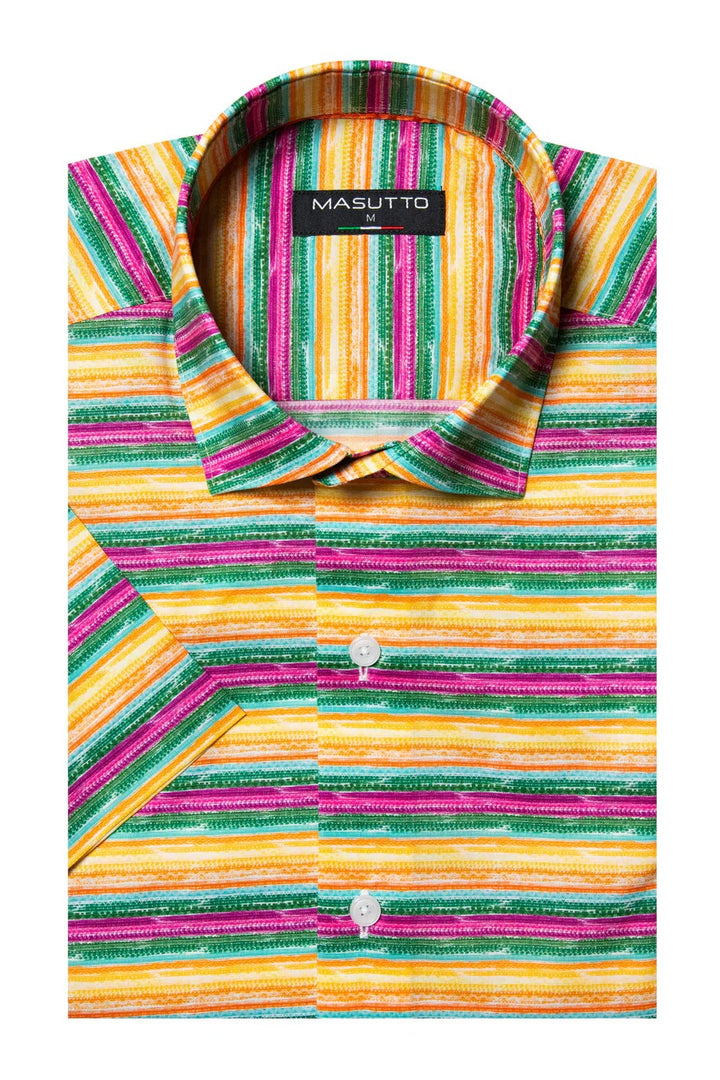 Masutto Short-Sleeve Shirt | BARELLA-08