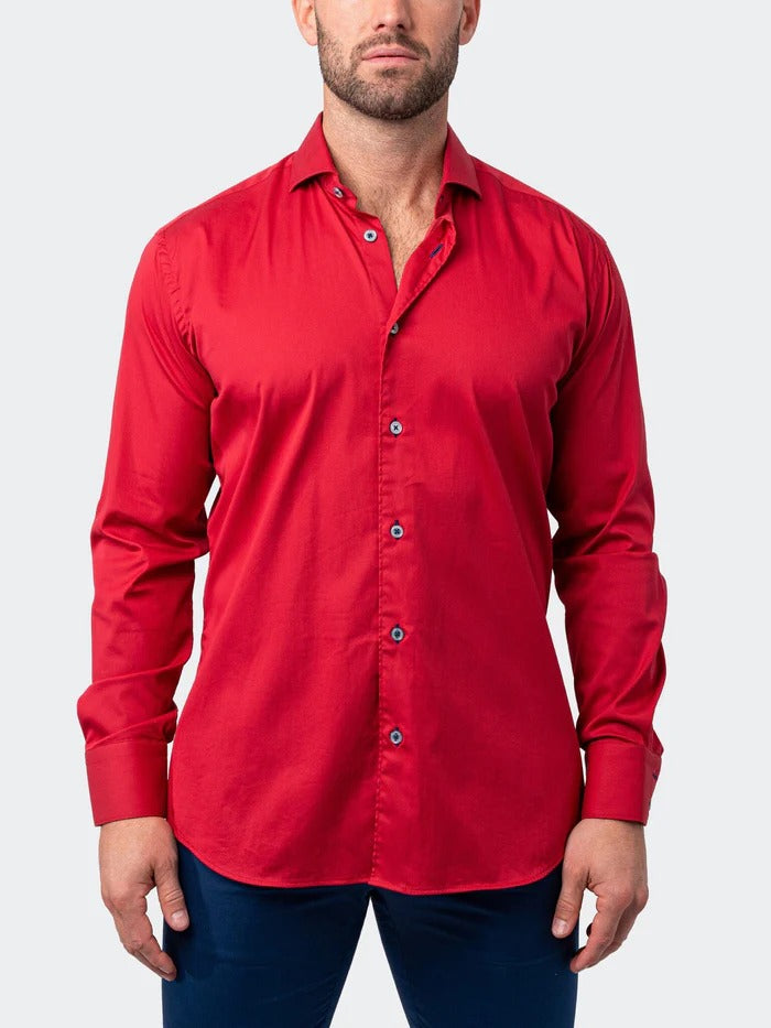 Maceoo Stretch Shirt | Einstein Soft butter Red