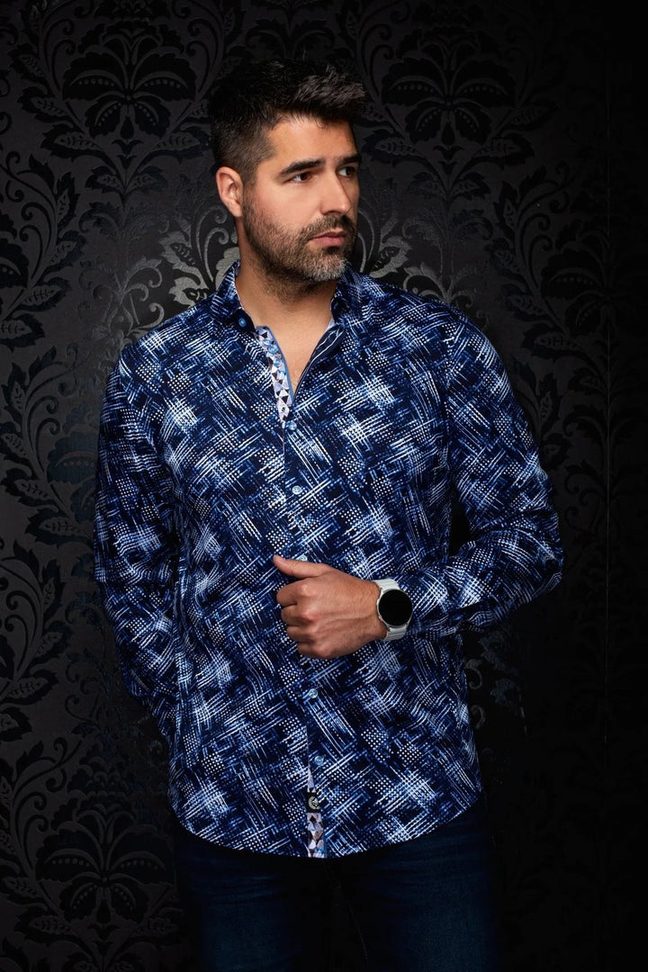 Au Noir Stretch Shirt | Ignis Navy