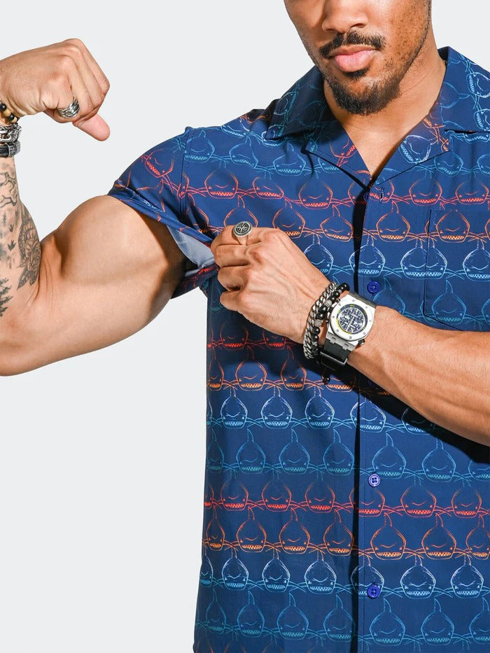 Maceoo Short-Sleeve Shirt | Shirt BeachSharkWave Blue