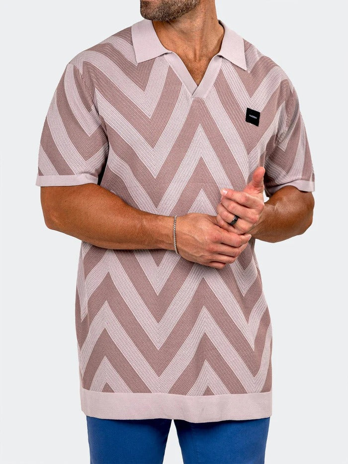 Maceoo Stretch Short-Sleeve Polos | Polo Knit Ascension0088 Grey