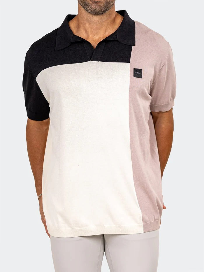 Maceoo Stretch Short-Sleeve Polos | Polo Knit Ascension0089 White