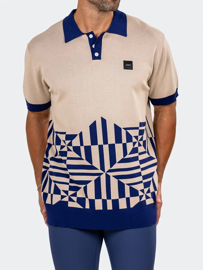 Maceoo Stretch Short-Sleeve Polos | Polo Knit Ascension0090 White