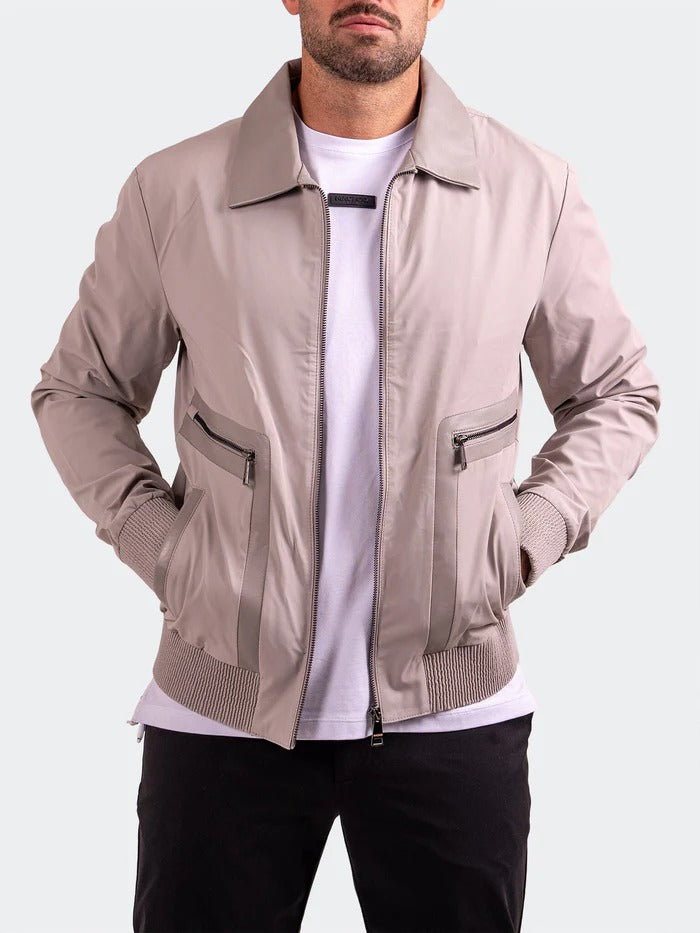 Maceoo Jacket | Bomber Resistance012 White