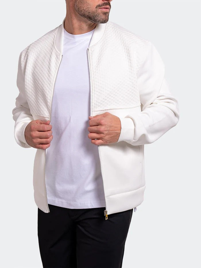 Maceoo Jacket | Bomber Resistance047 White