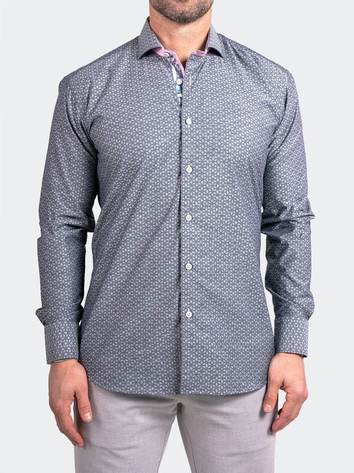 Maceoo Stretch Shirt | Eins Ascension0038 Grey