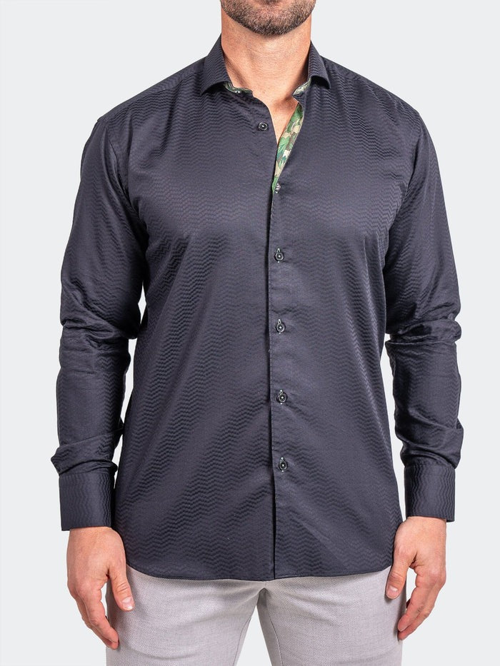Maceoo Stretch Shirt | Eins Ascension0055 Black