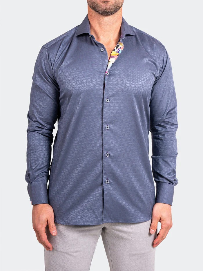 Maceoo Stretch Shirt | Eins Ascension0080 Grey