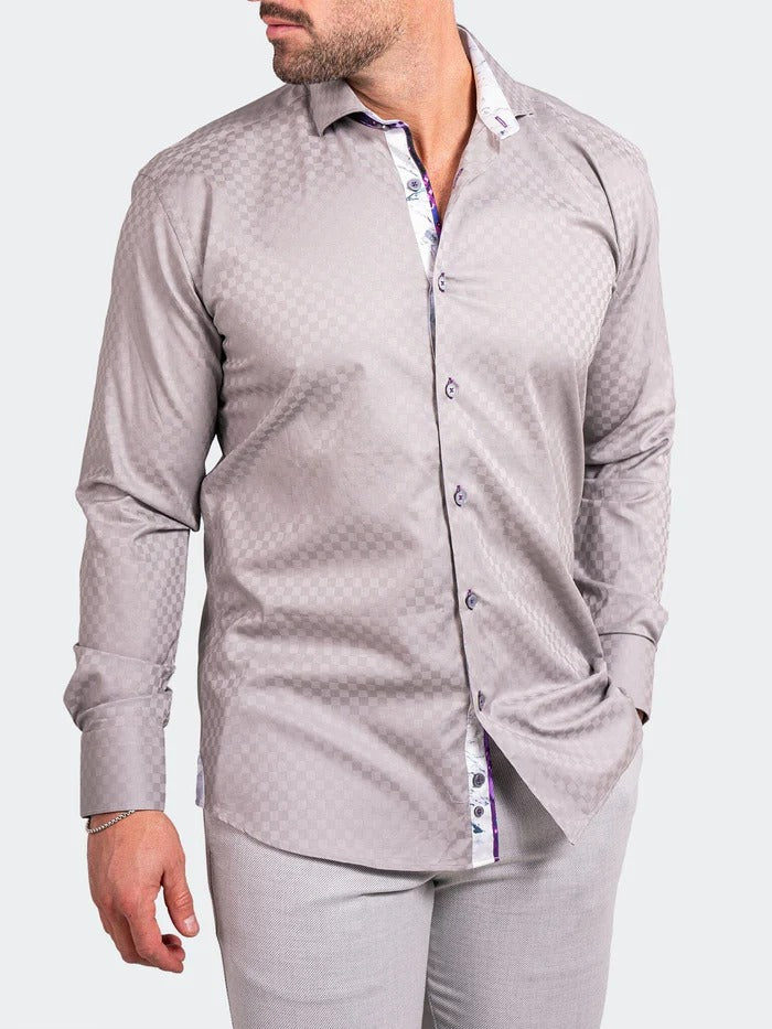 Maceoo Stretch Shirt | Eins Ascension0090 Grey