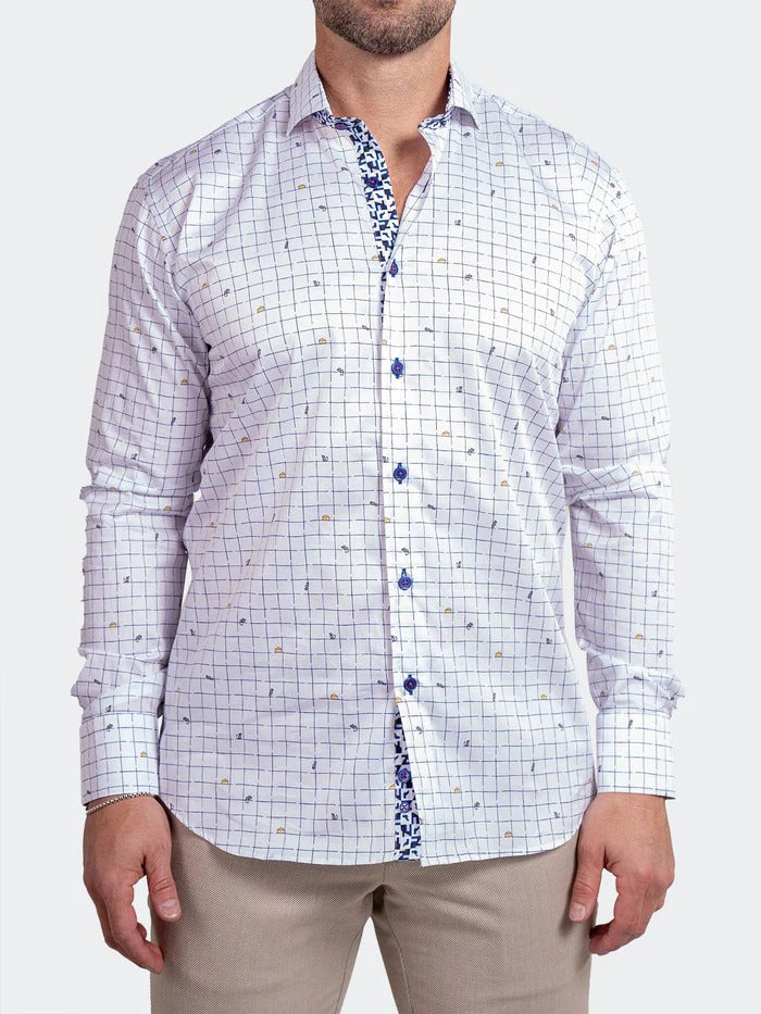 Maceoo Stretch Shirt | Eins Ascension0230 White