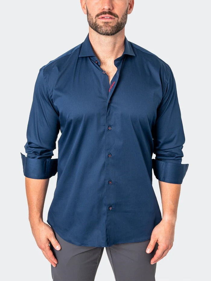 Maceoo Stretch Shirt | Einstein Soft butter Blue