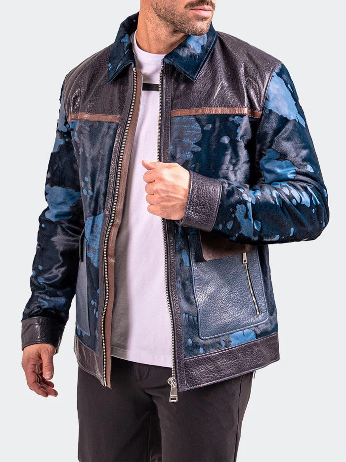Maceoo Jacket | Leather Resistance1018 Black