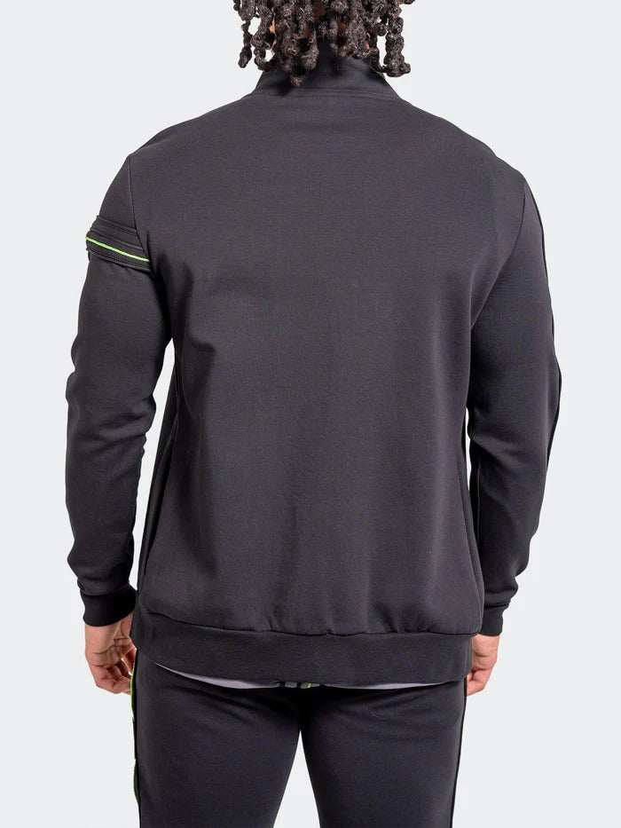 Maceoo Stretch Athletic Wear | Zipper ResistanceNeon Black