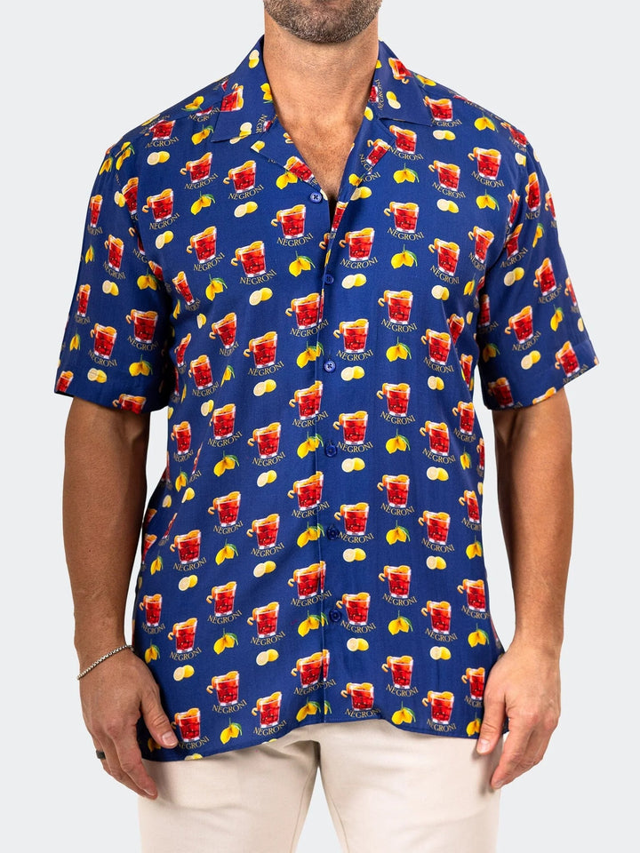 Maceoo Stretch Short-Sleeve Shirt | Apachi Marthyr Cocktail Shirt
