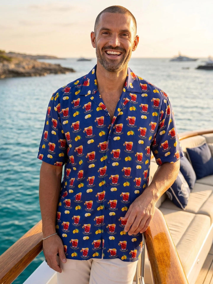 Maceoo Stretch Short-Sleeve Shirt | Apachi Marthyr Cocktail Shirt