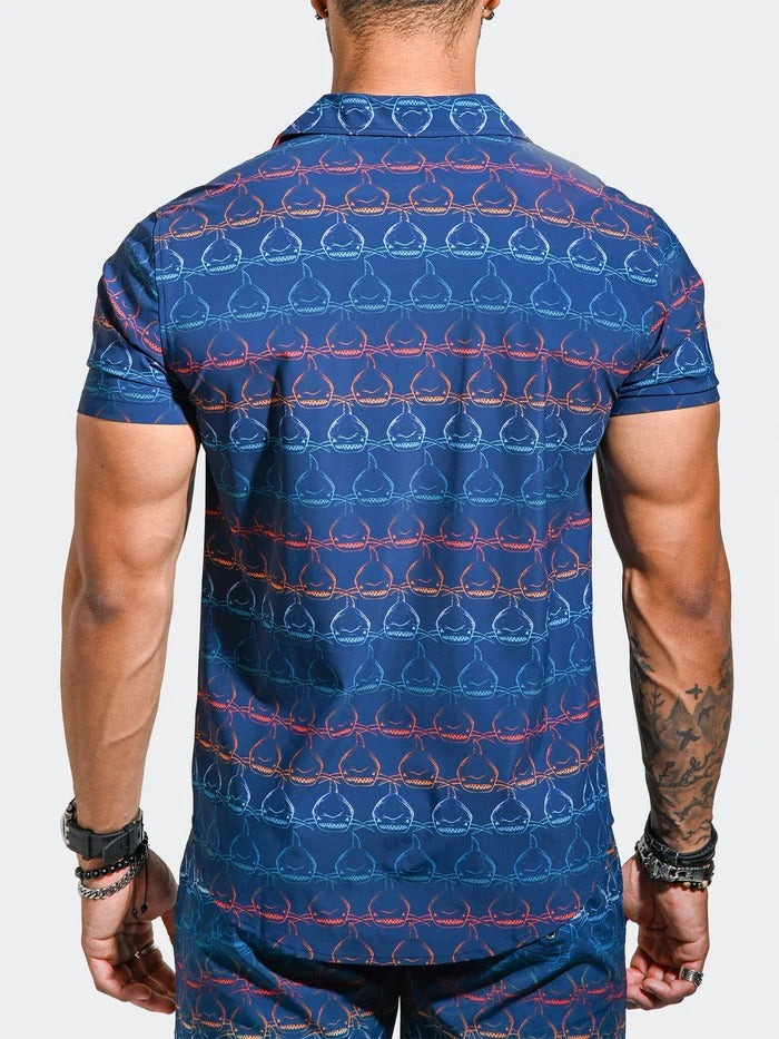 Maceoo Short-Sleeve Shirt | Shirt BeachSharkWave Blue