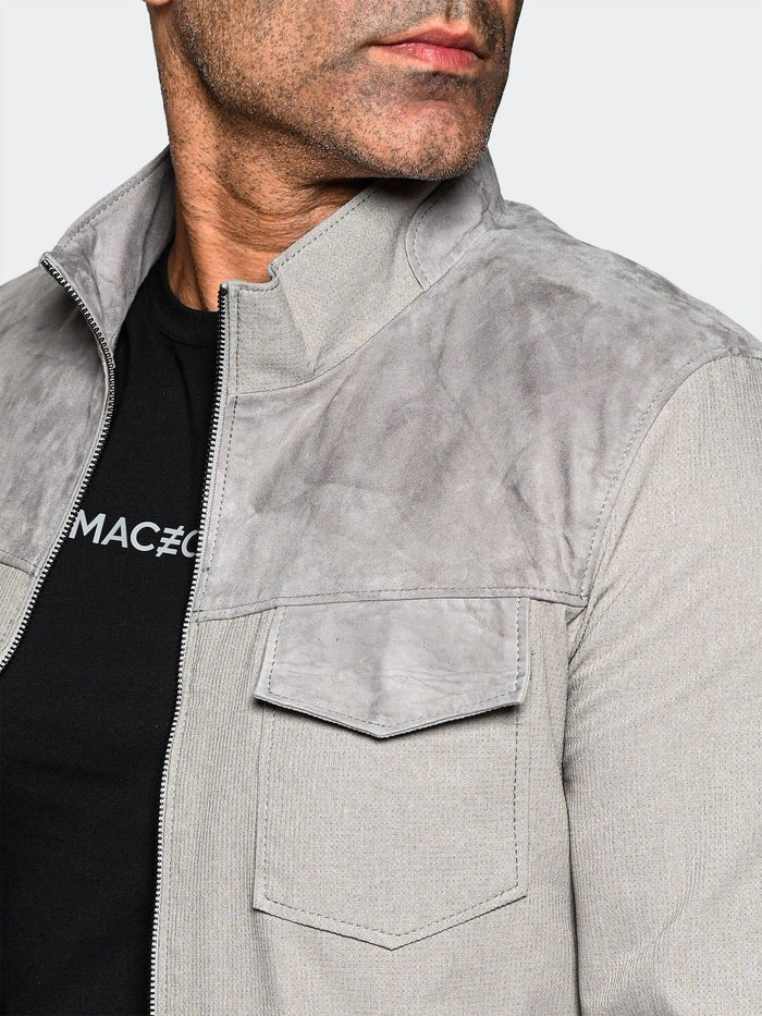 Maceoo Jacket | Bomber HalfCream Grey