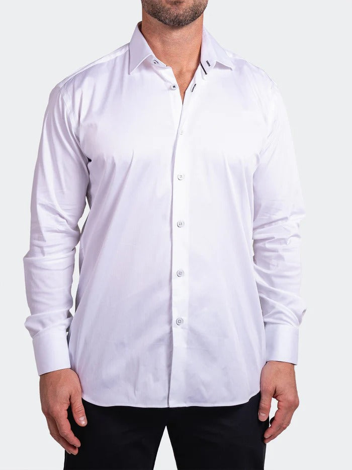 Maceoo Stretch Shirt | Blacklabel Softstretch Ascension0001 White