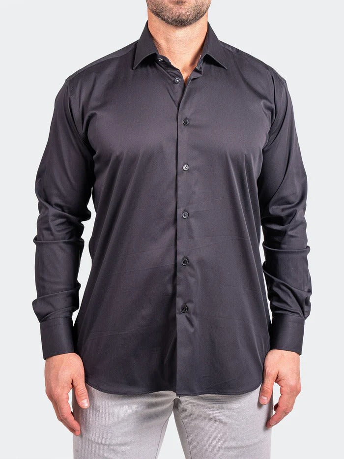 Maceoo Stretch Shirt | Blacklabel Softstretch Ascension0002 Black
