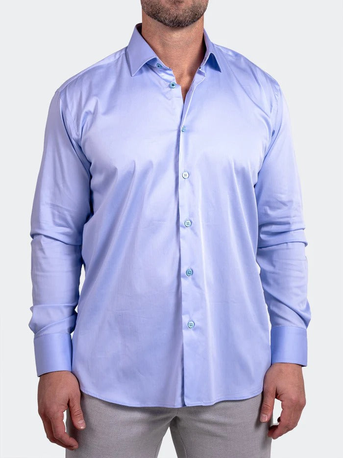 Maceoo Stretch Shirt | Blacklabel Softstretch Ascension0005 Blue