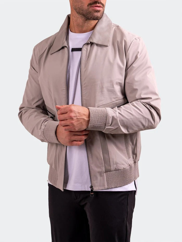 Maceoo Jacket | Bomber Resistance012 White