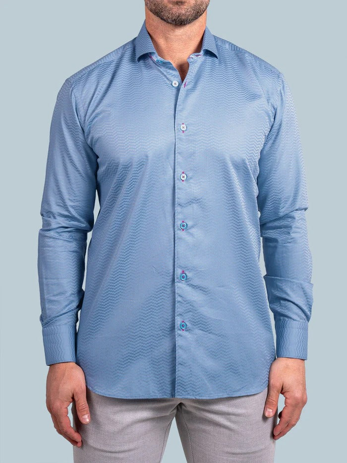 Maceoo Stretch Shirt | Eins Ascension0053 Grey