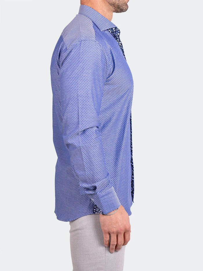 Maceoo Stretch Shirt | Eins Ascension0058 Blue