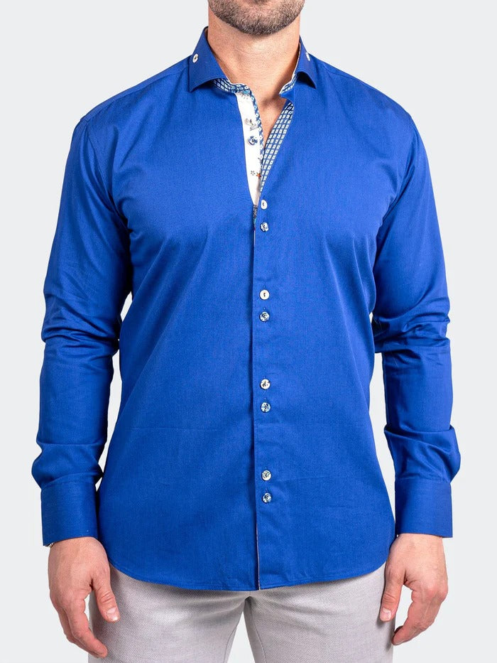Maceoo Stretch Shirt | Eins Ascension0067 Blue