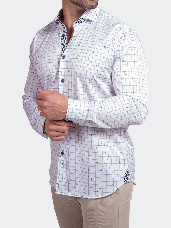 Maceoo Stretch Shirt | Eins Ascension0230 White