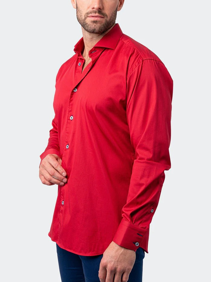 Maceoo Stretch Shirt | Einstein Soft butter Red