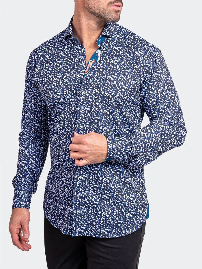 Maceoo Stretch Shirt | Einstein StretchAscension3270 Blue