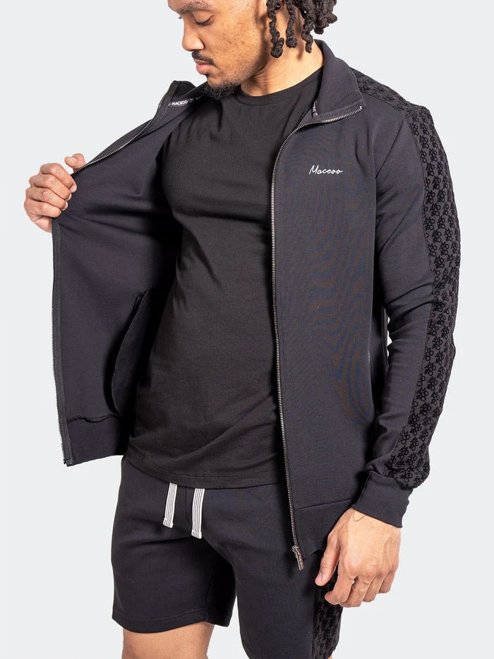 Maceoo Stretch Athletic Wear | Zipper Resistance69 Black