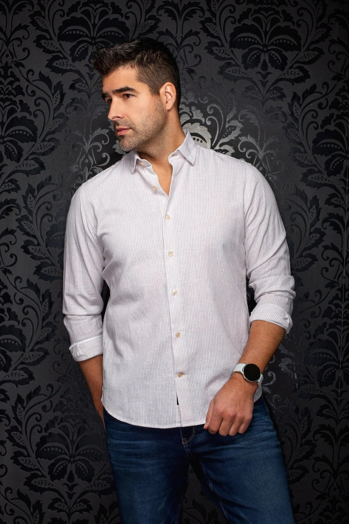Au Noir Linen Shirt | Bernal Beige