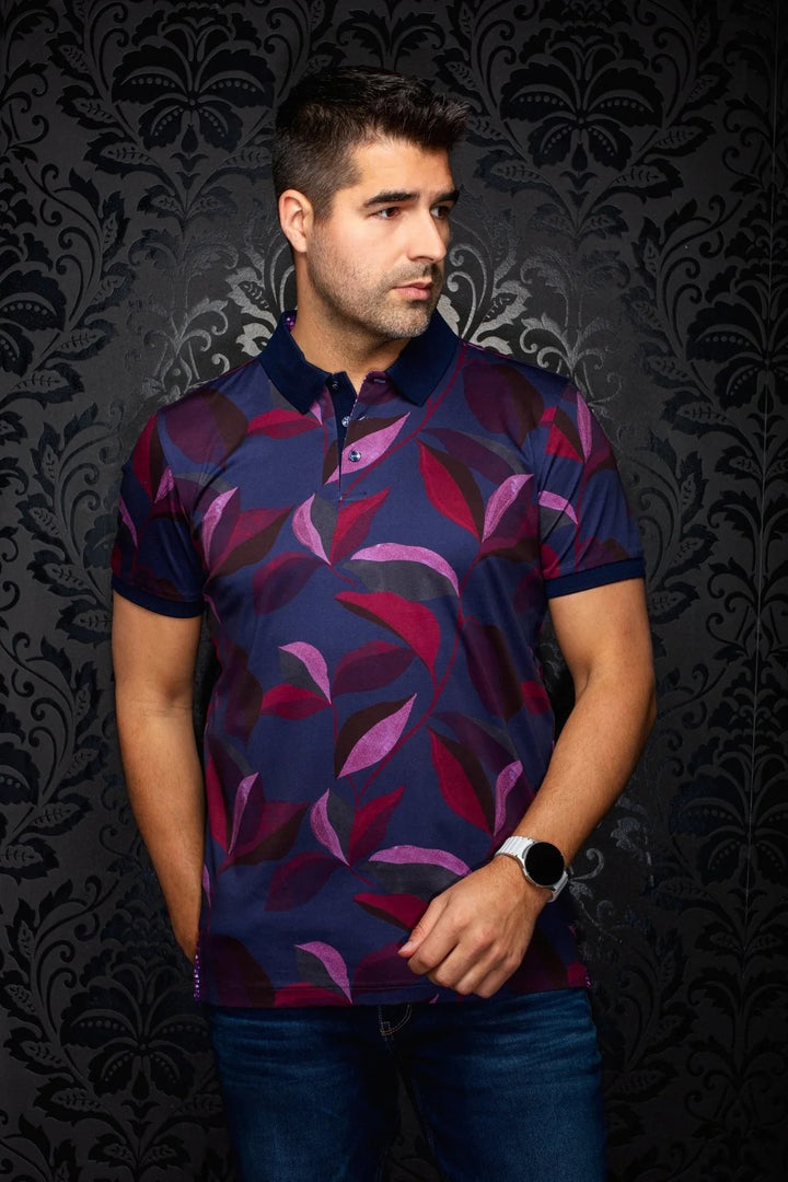 Au Noir Stretch Short-Sleeve Polo | Verdo Denim