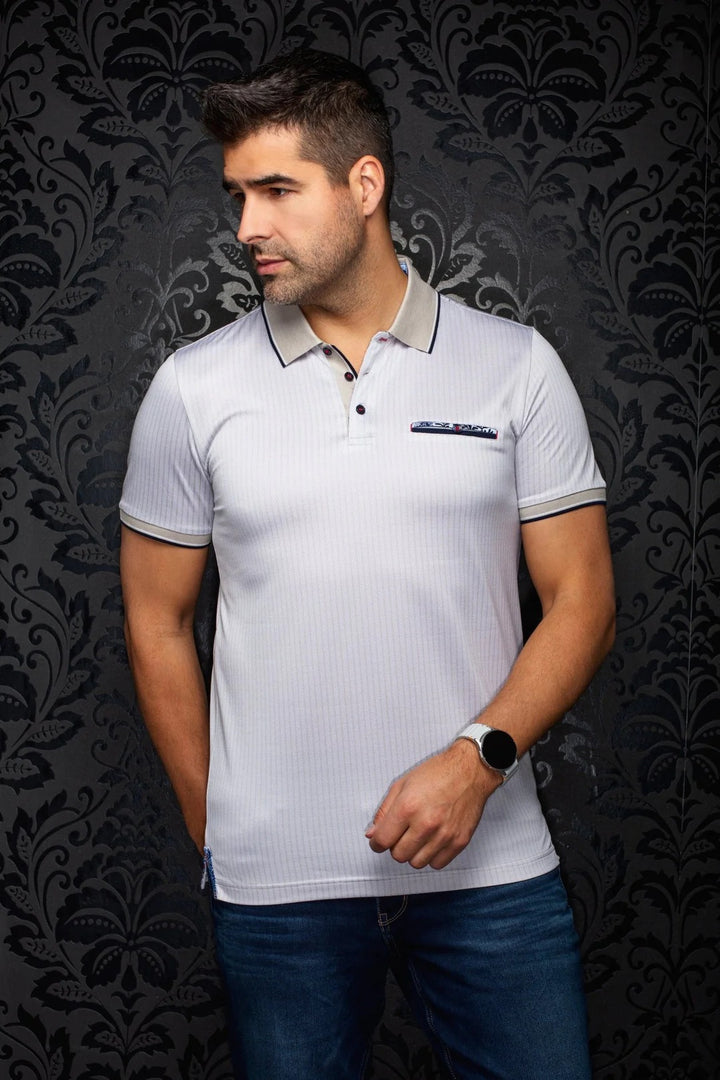 Au Noir Stretch Short-Sleeve Polo | Zagora Sand
