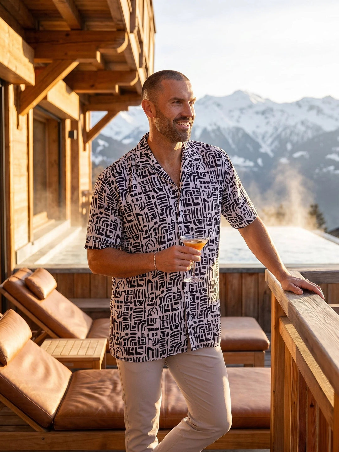 Maceoo Apachi Marthyr White Short Sleeve Shirt | Men's Short Sleeve Dress Shirt