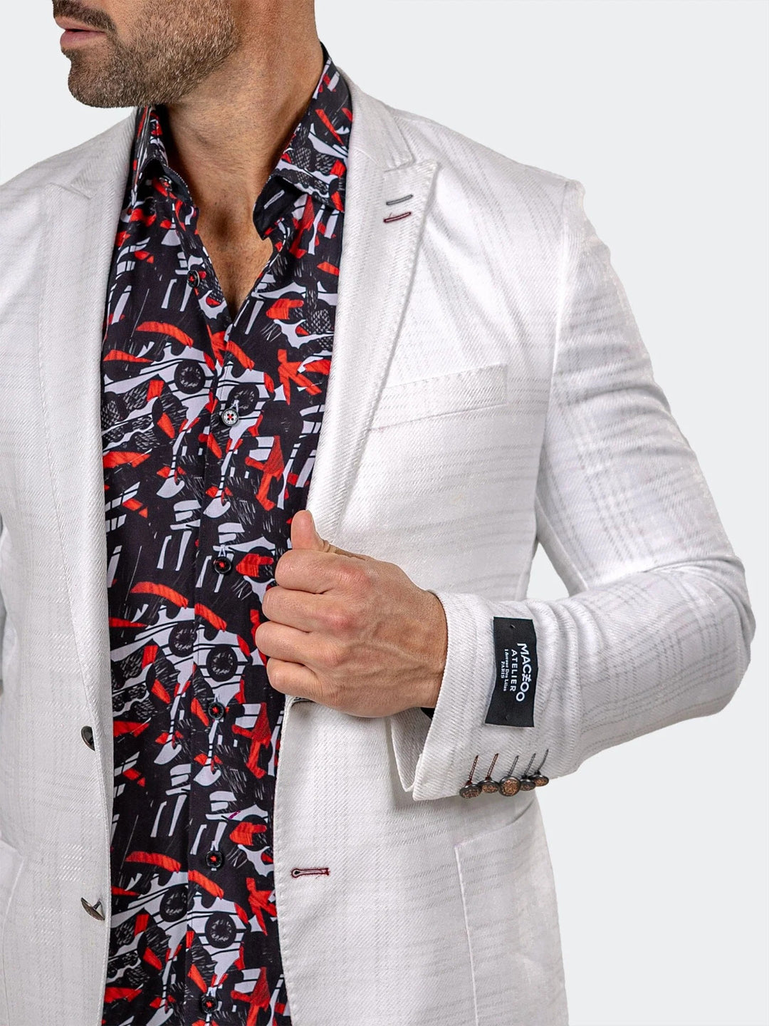 Maceoo Blazer Uncostructed Marthyr015 White  [Size 44/L]