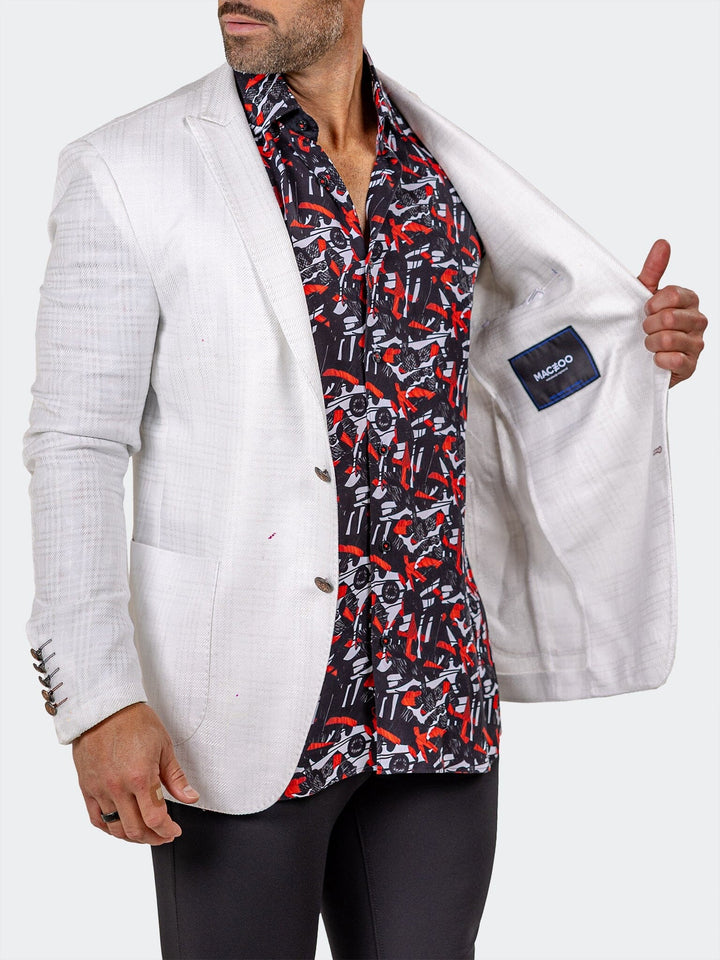 Maceoo Blazer Uncostructed Marthyr015 White  [Size 44/L]